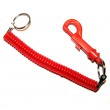 Plastic Belt Clip Keyring (phone cord style spiral)