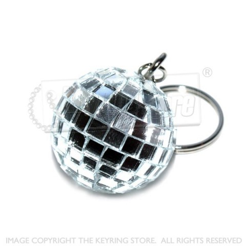27mm Mirror Disco Ball Keyring - Original Version