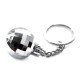 28mm Premium Silver Disco ball keyring